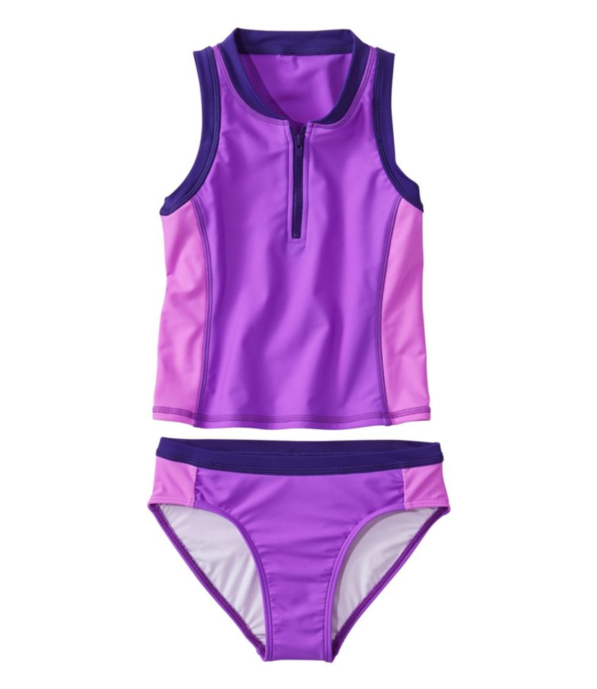 Girls' Watersports Swimsuit TwoPiece, Colorblock at L.L.Bean