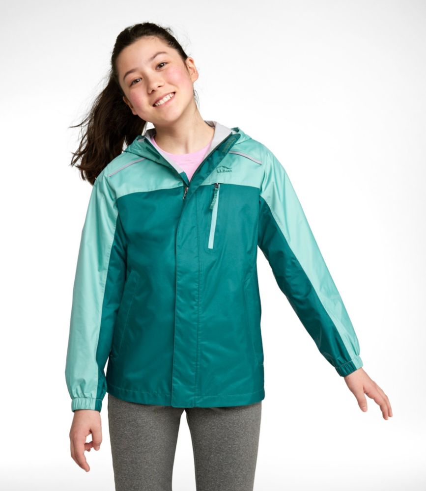 Kids' Trail Model Rain Jacket, Colorblock