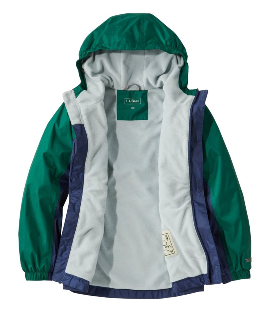 Kids' Trail Model Rain Jacket, Lined, Colorblock