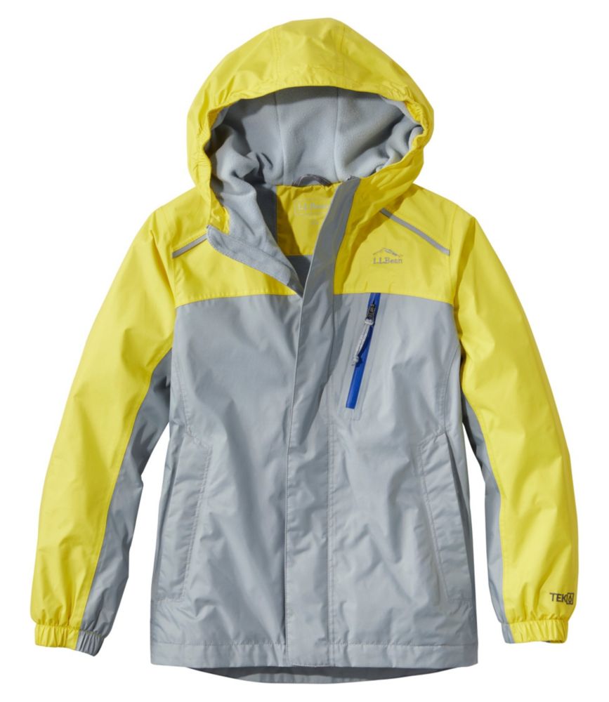 Kids' Trail Model Rain Jacket, Lined, Colorblock, , small image number 1