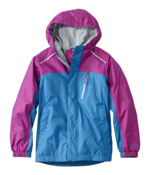 Kids' Trail Model Rain Jacket, Lined, Colorblock