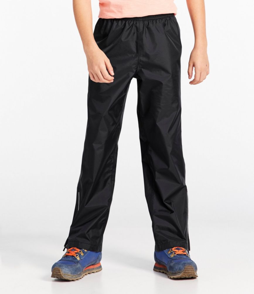 Kids' Trail Model Rain Pants, Black, small image number 2