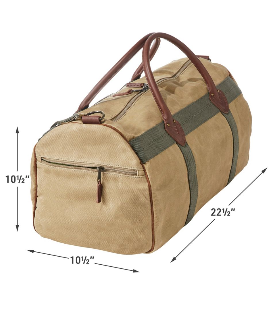 Waxed Canvas Travel Bag Waterproof Duffel Bag Gym Bag.Overnight Bag. 