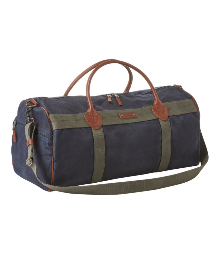 Waxed Canvas Duffle, Medium, Classic Navy, small image number 1