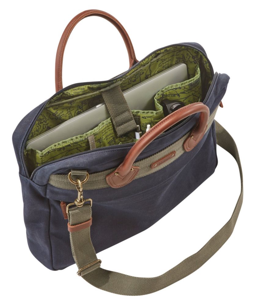 Waxed Canvas Briefcase | Bags & Totes at L.L.Bean