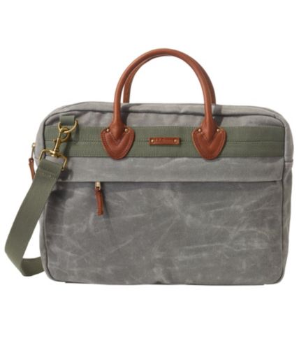 Waxed Canvas Briefcase | Bags & Totes at L.L.Bean