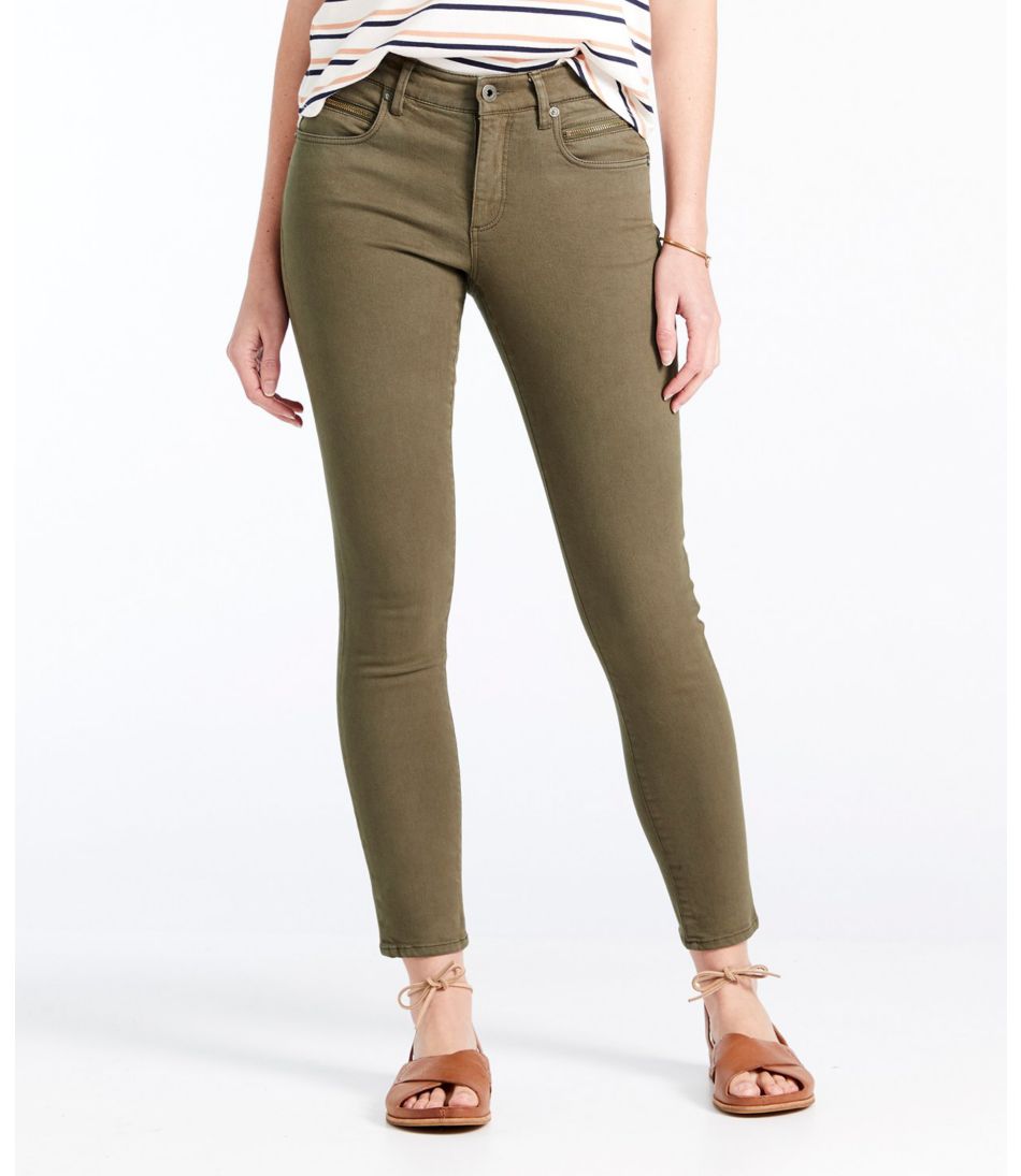 Women's Signature Premium Skinny Jeans, Mid-Rise Zip Pocket Ankle ...