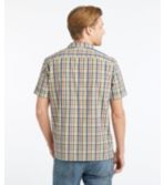 Men's Signature Seersucker Popover Shirt, Short-Sleeve, Plaid