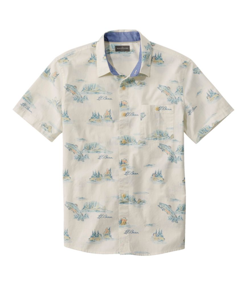 Men s Signature Printed Shirt Short Sleeve Shirts at L.L.Bean