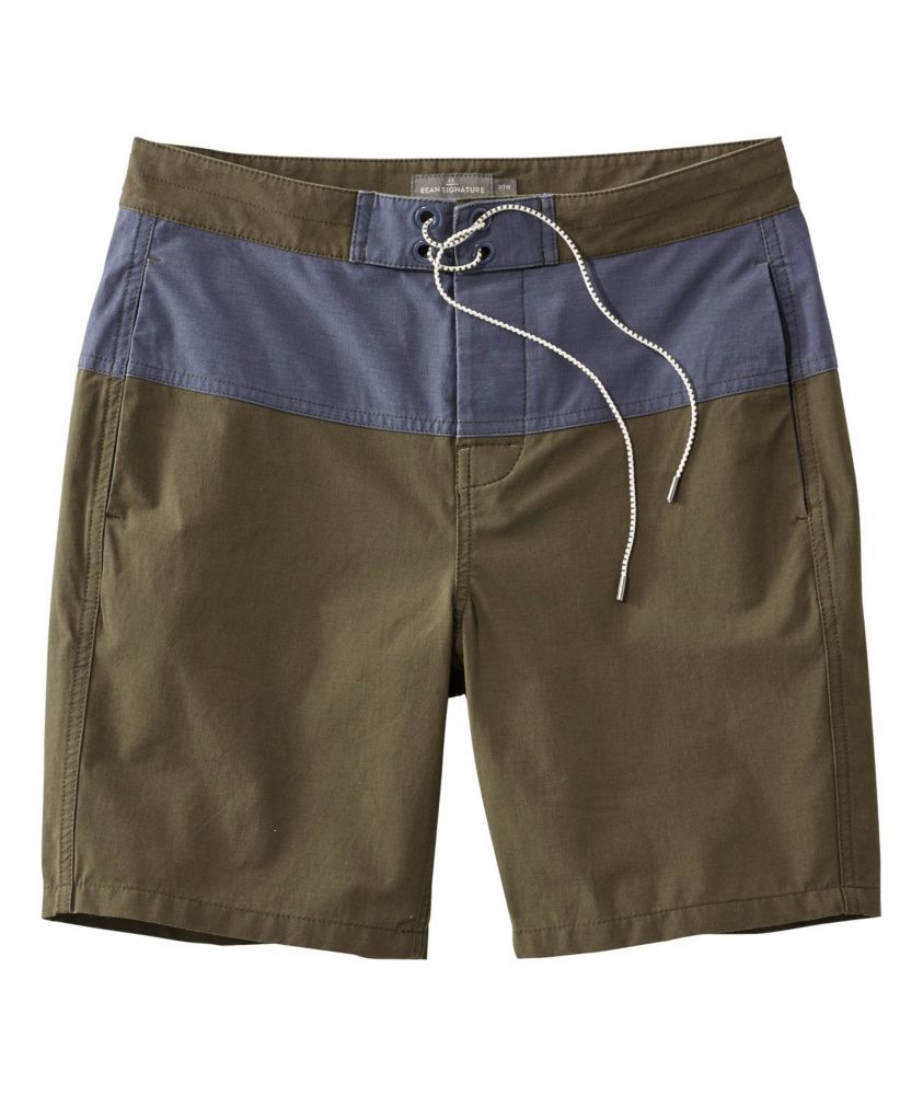 Men's Signature Hybrid Board Shorts, Colorblock Shorts at L.L.Bean
