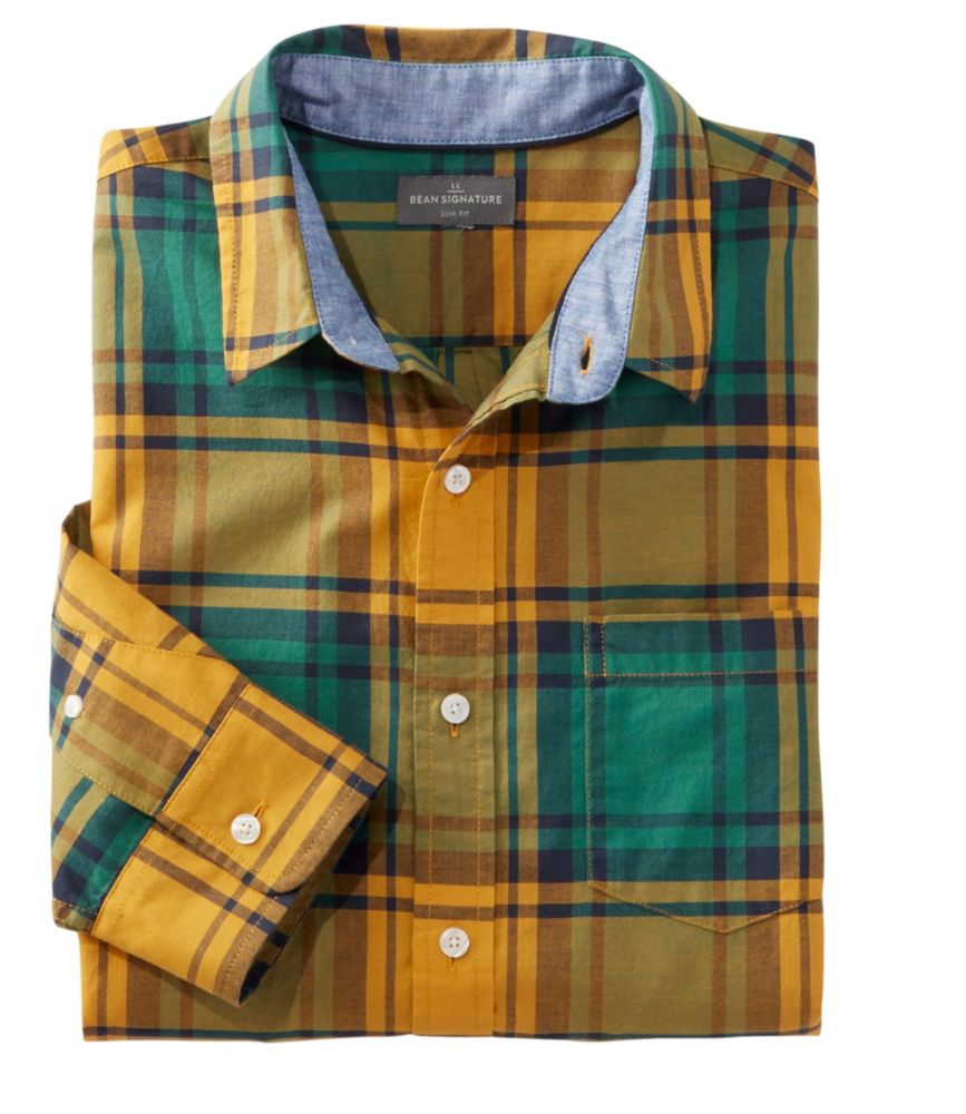 Men's Signature Madras Shirt, LongSleeve, Plaid Shirts at L.L.Bean