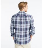 Men's Signature Linen Shirt, Long-Sleeve, Plaid