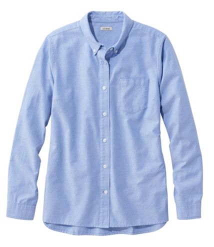 Organic Cotton Button-Front Shirt, Long-Sleeve | Shirts & Tops at L.L.Bean