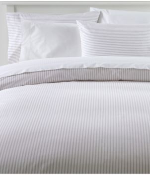 Premium Egyptian Percale Comforter Cover Collection, Stripe