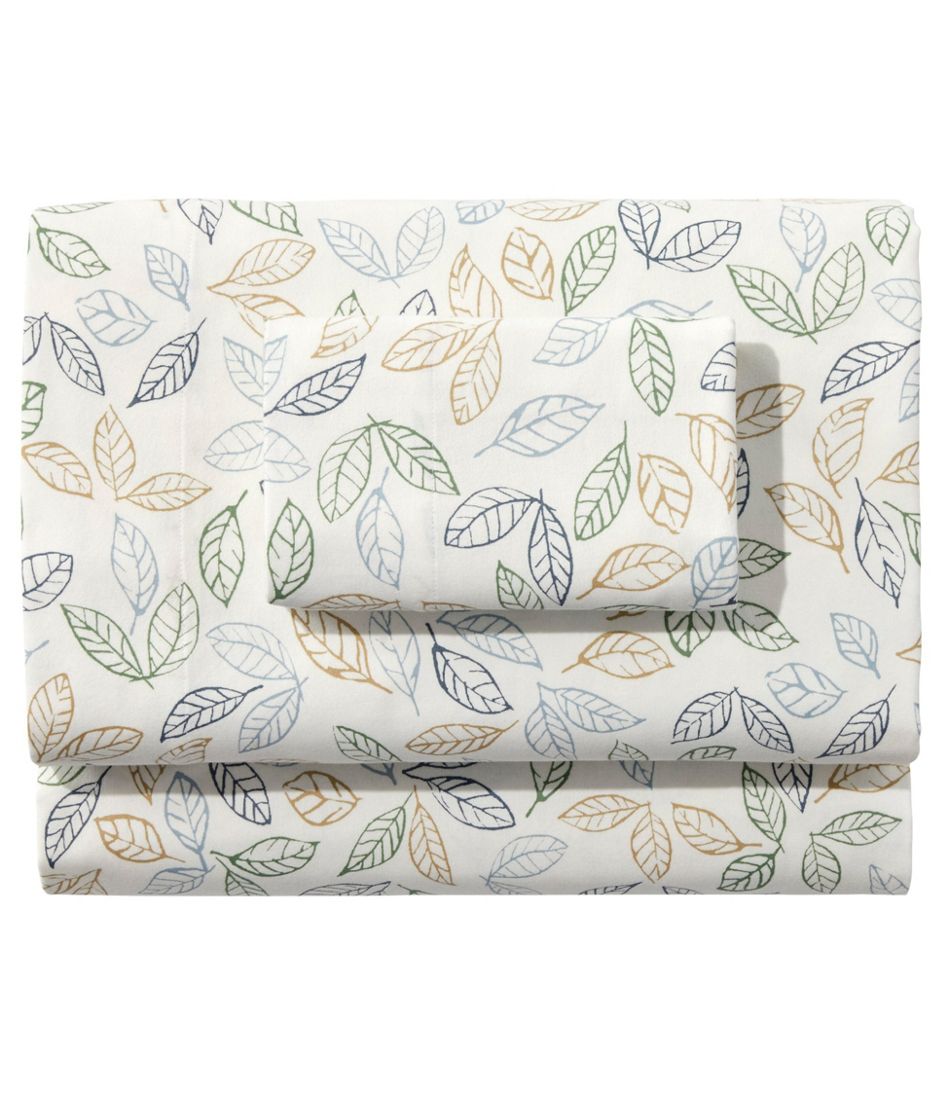 Tossed Leaves Flannel Sheet Collection