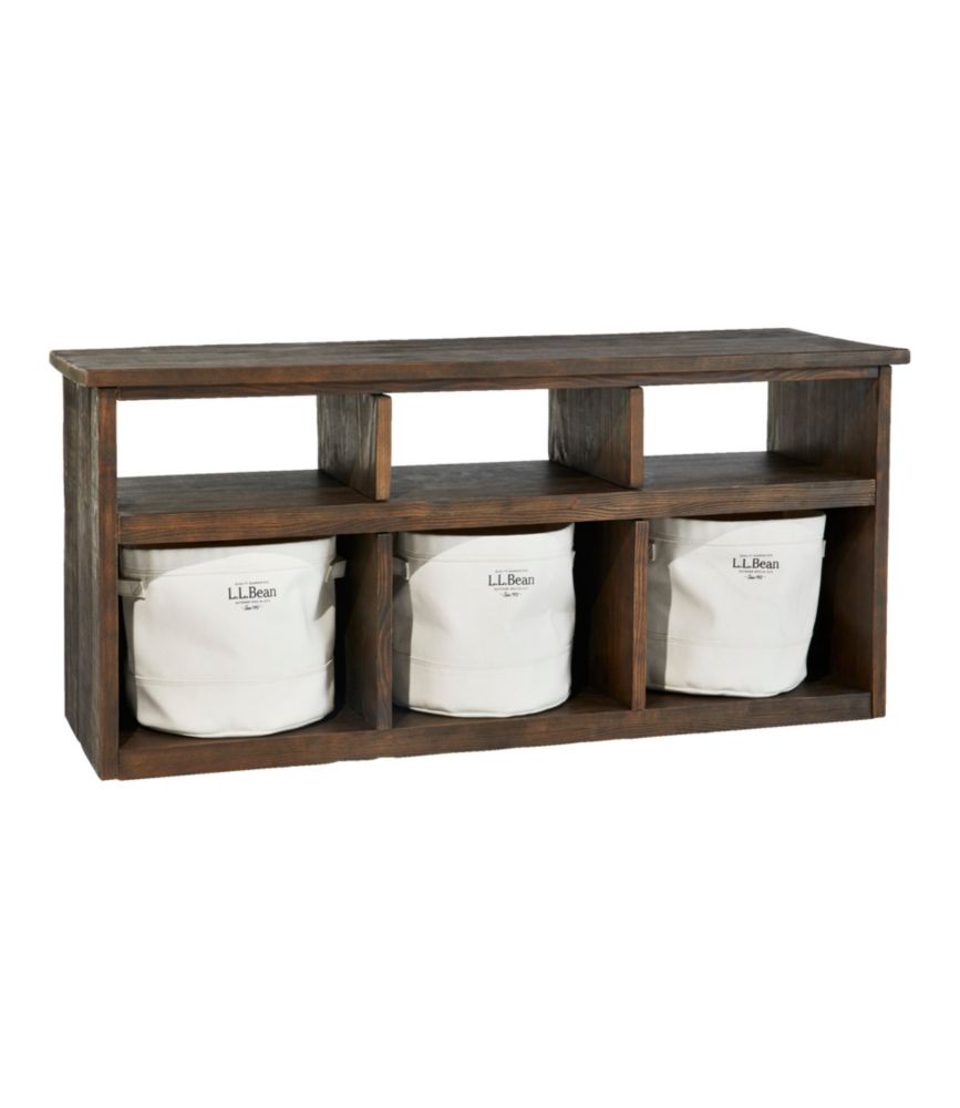 Rough Pine Storage Bench