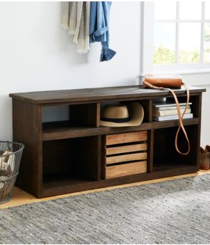 Rough Pine Storage Bench