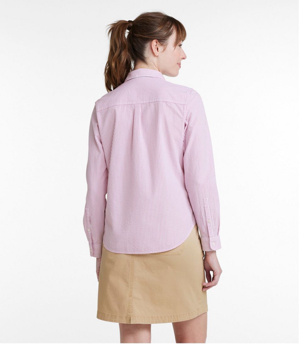 Women's Vacationland Seersucker Shirt, Long-Sleeve | Shirts & Button ...