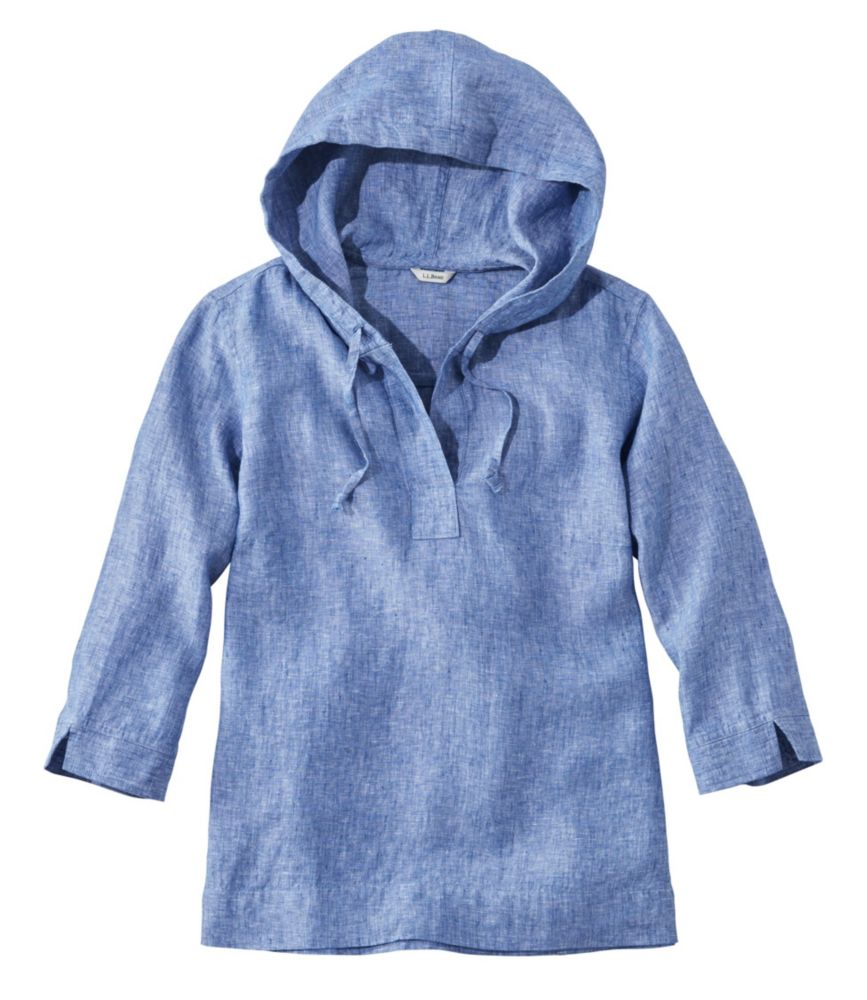 linen hooded shirt