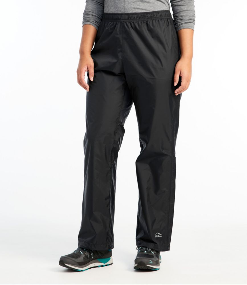 Women's Trail Model Rain Pants, Black, small image number 2