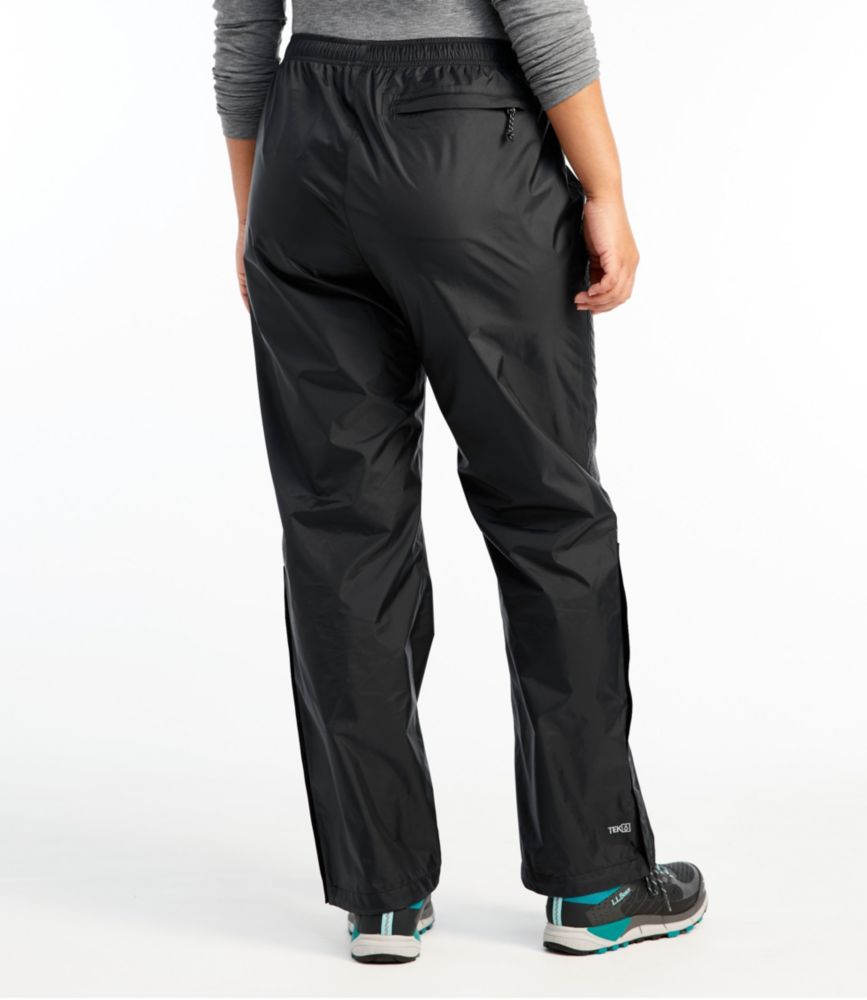 Women's Trail Model Rain Pants, Black, small image number 3