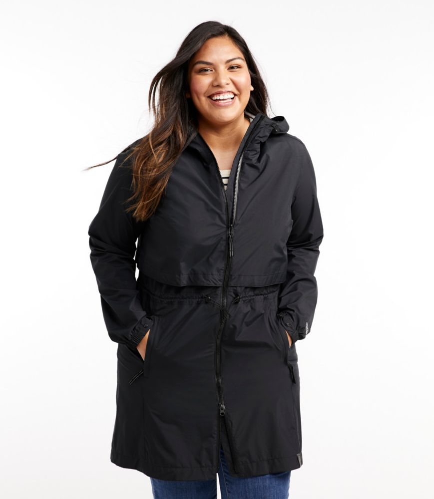 Women's Meridian Rain Coat, Black, small image number 2