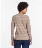 Classic Cashmere Sweater, Crewneck Textured Stripe