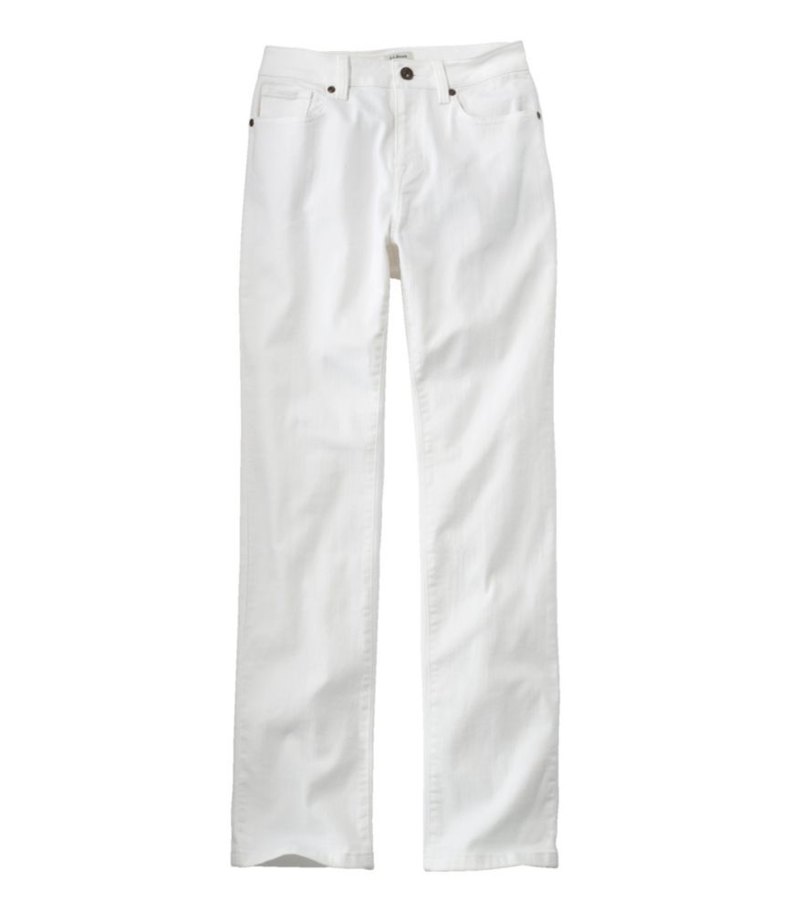 Women's True Shape Jeans, High-Rise Straight-Leg Colors, White, small image number 1