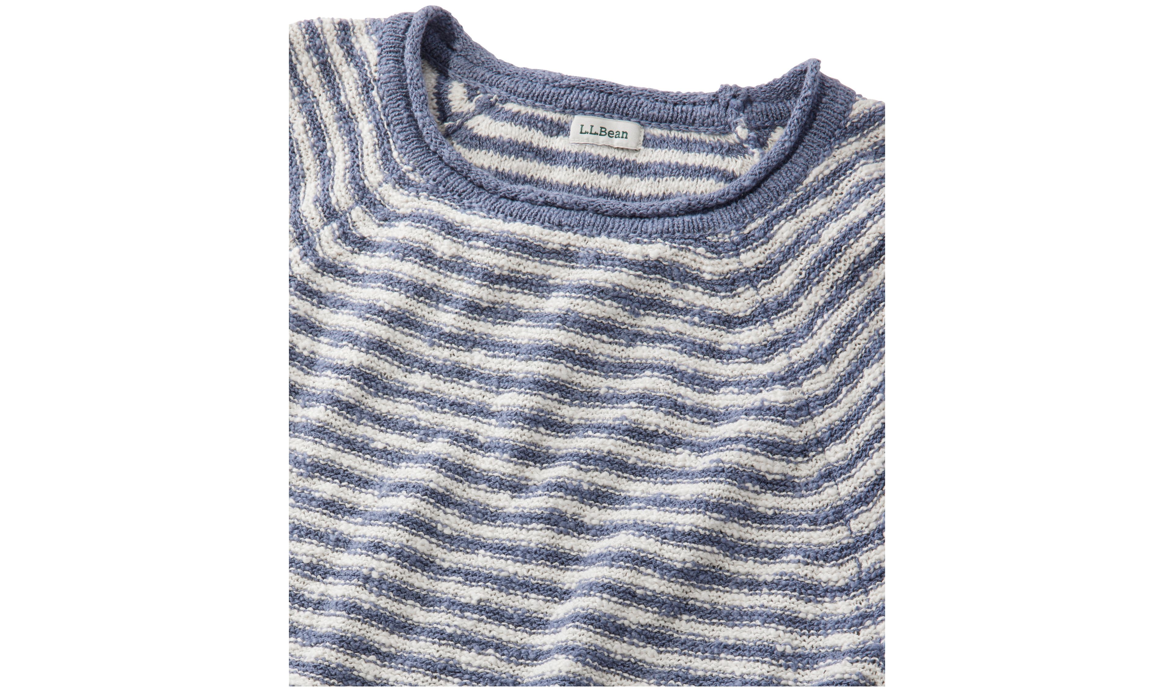 Women's Midweight Cotton Slub Rollneck Pullover Stripe