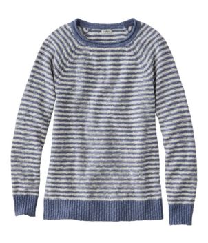 Women's Midweight Cotton Slub Rollneck Pullover Stripe