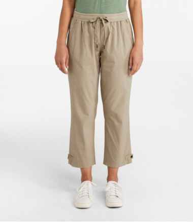 Women's Stretch Ripstop Pull-On Capri Pants, Slim-Leg