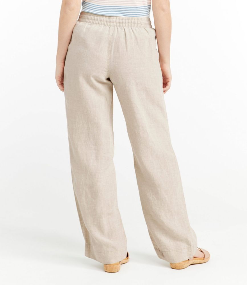 Women's Premium Washable Linen Pull-On Pants