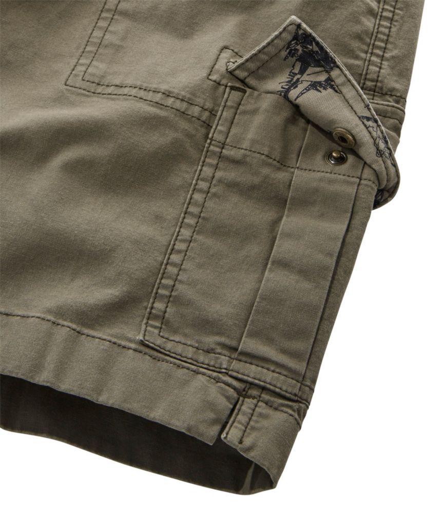 Women's Stretch Canvas Cargo Shorts, Mid-Rise, Granite, small image number 5