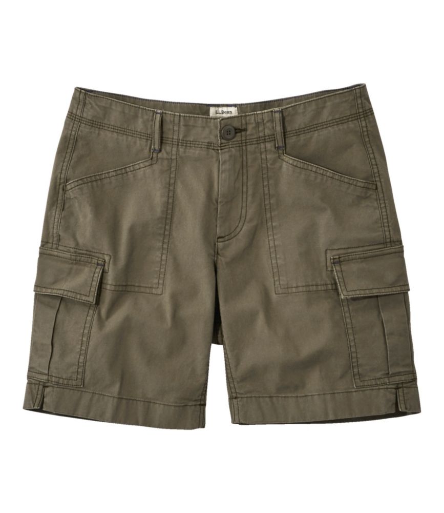 Women's Stretch Canvas Cargo Shorts, MidRise Shorts & Skorts at L.L.Bean