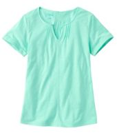 Women's Organic Cotton Tee, Splitneck Short-Sleeve