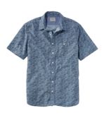 Men's Lakewashed® Organic Cotton Camp Shirt, Short-Sleeve, Print