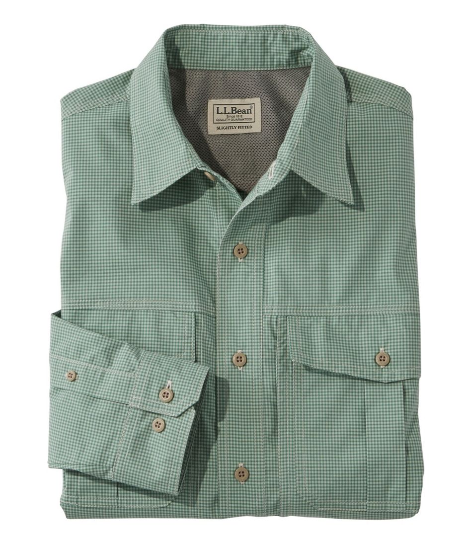 Men S Lakeside Performance Shirt Slightly Fitted Houndstooth