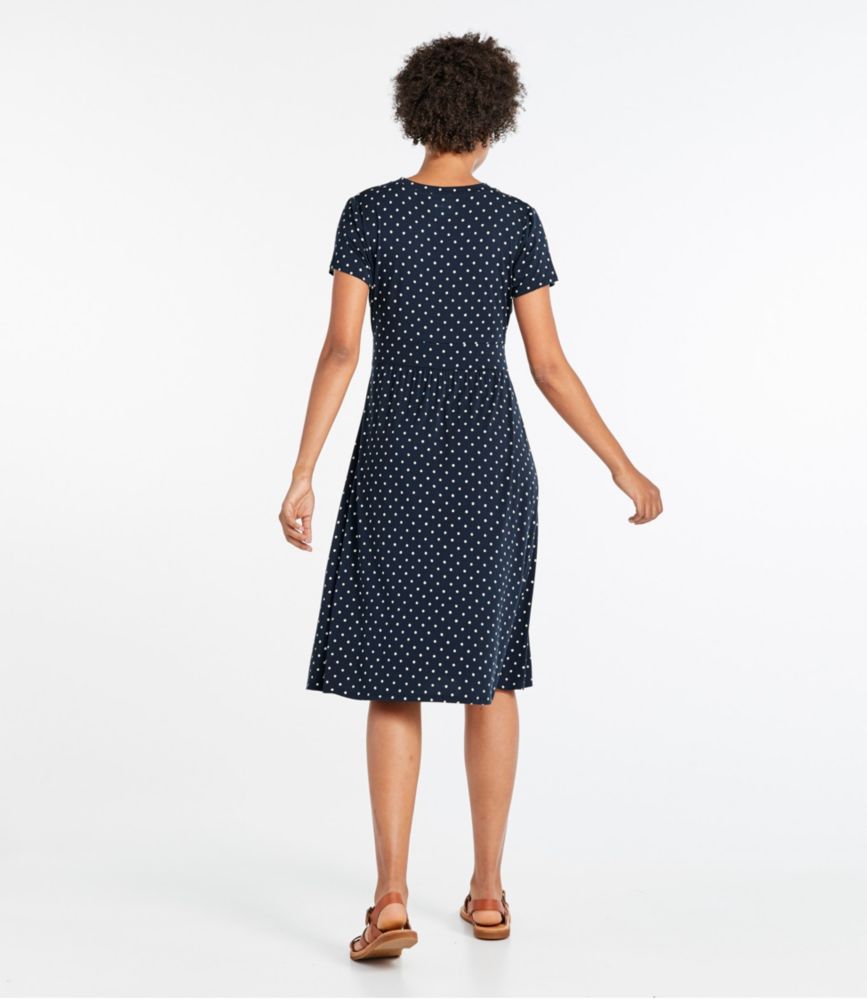 Women's Summer Knit Dress, ShortSleeve Print Dresses & Skirts at L.L
