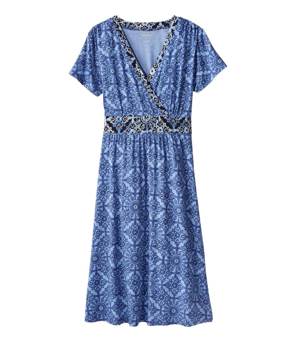 Women's Summer Knit Dress, Short-Sleeve Print | Dresses at L.L.Bean