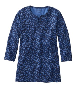 Women's L.L.Bean Tee, Three-Quarter-Sleeve Splitneck Tunic Print