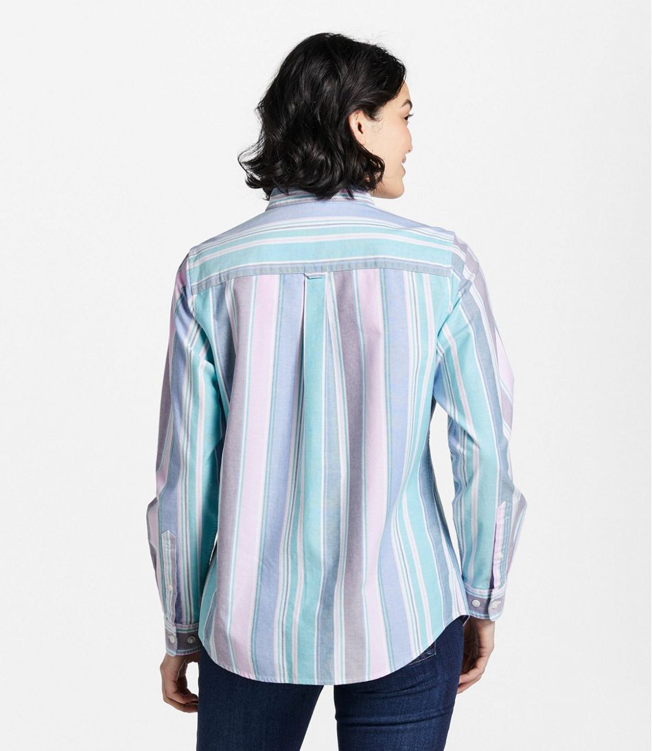 Women's Lakewashed® Organic Cotton Oxford Shirt, Stripe