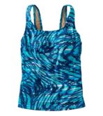 Women's BeanSport® Swimwear, Tankini Top Scoopneck Wave Print