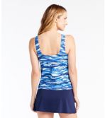 Women's BeanSport® Swimwear, Tankini Top Scoopneck, Painted Wave Print