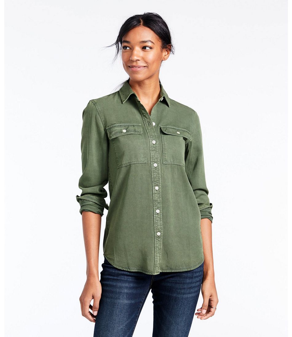 Women's Signature Utility Shirt, Garment-Dyed | Shirts & Tops at L.L.Bean