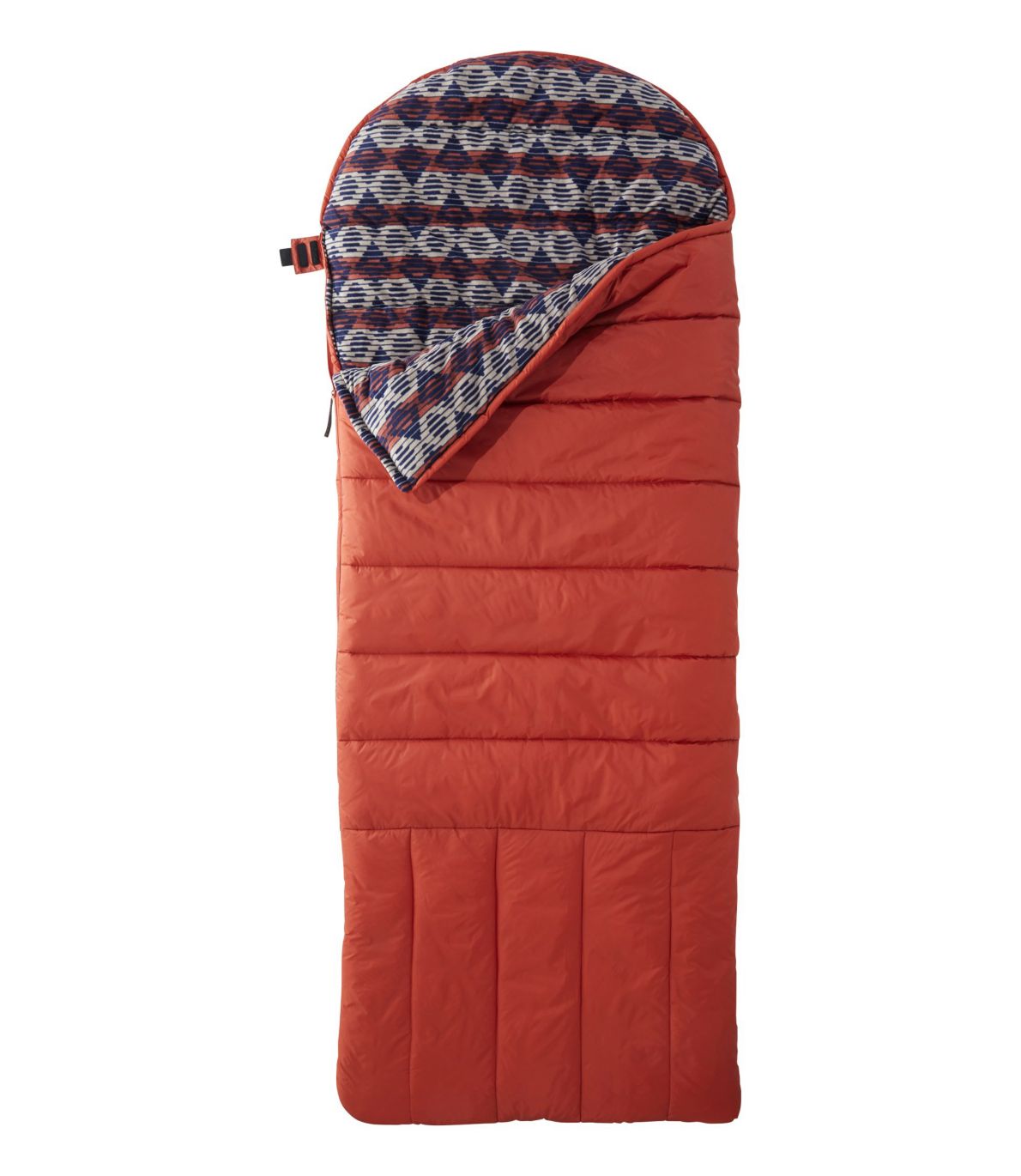 Kid's Deluxe Fleece-Lined Camp Bag 30°, Geo Print
