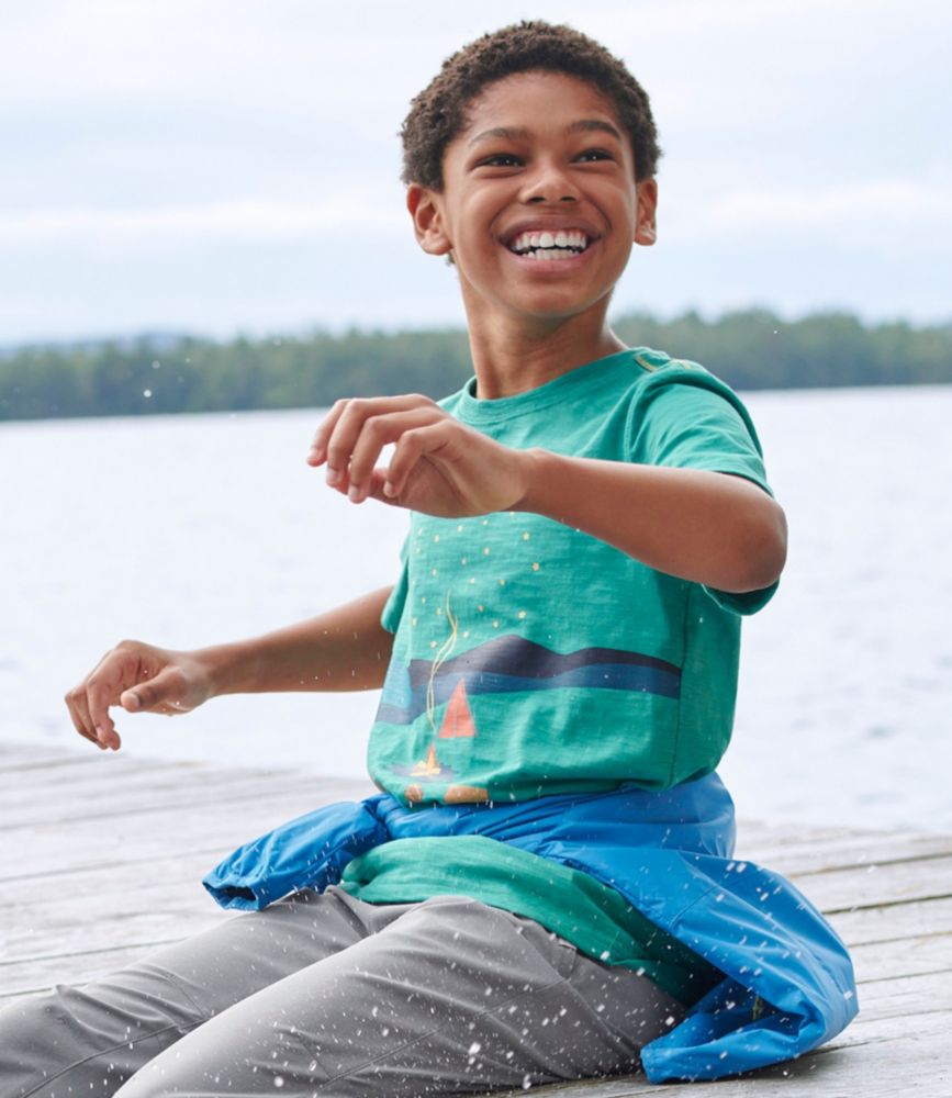 Kids' Graphic Tee, Glow-in-the-Dark, Alpine Aster Magnifying Glass, small image number 6