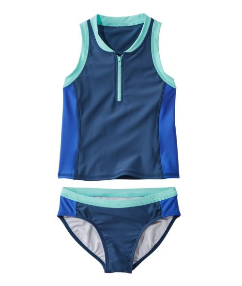 Girls' Watersports Swimsuit Two-Piece, Colorblock at L.L. Bean
