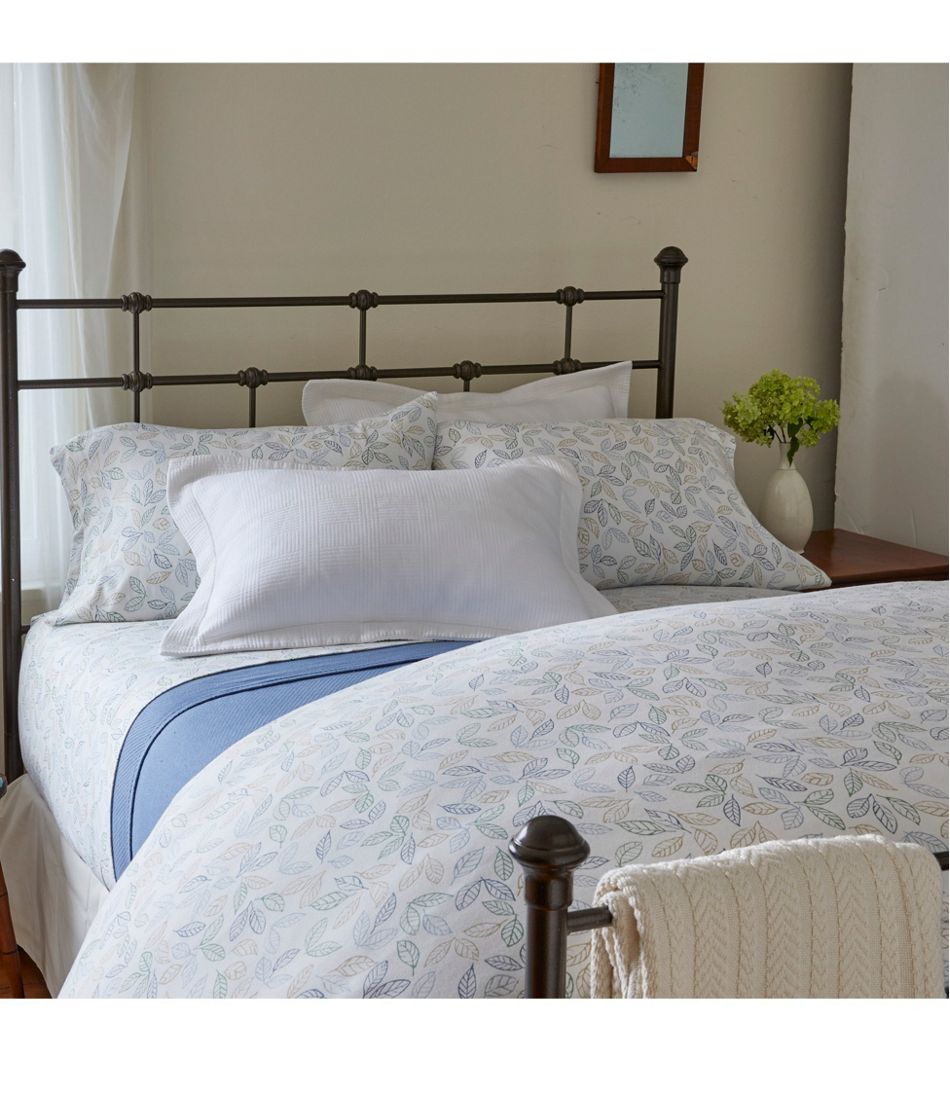 Tossed Leaves Flannel Comforter Cover Collection Bedding At L L Bean