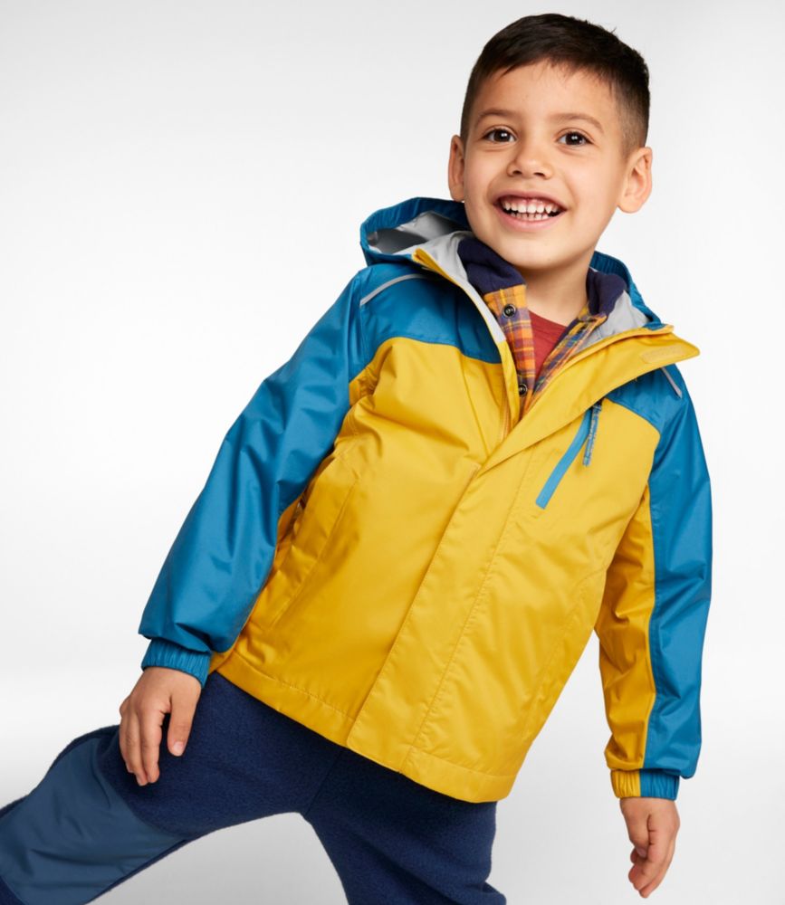 Kids' Trail Model Rain Jacket, Colorblock