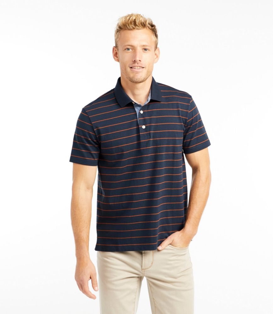 Men's Signature Polo Shirt, ShortSleeve, Stripe Polo & Rugby Shirts